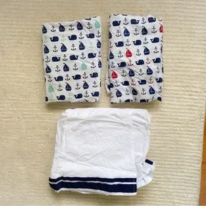 Pottery Barn Kids Bedding Pottery Barn Kids Hampton Whale Crib Bedding Set Poshmark